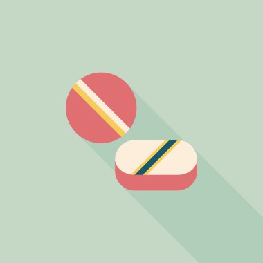 Uzun gölgeli yassı haplar