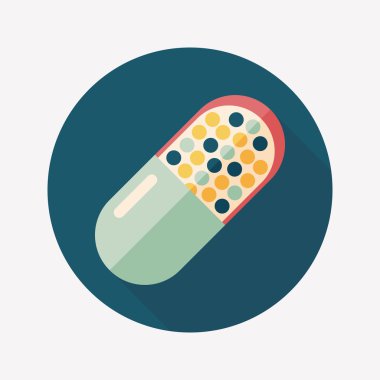 Uzun gölgeli yassı haplar