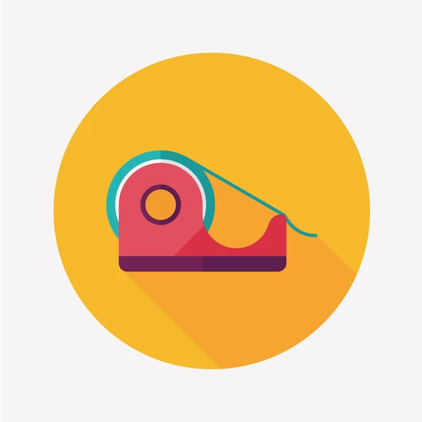 Adhesive tape flat icon with long shadow,eps10 — Stockový vektor