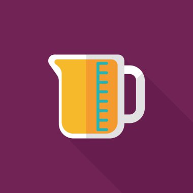 uzun gölge ile tüp düz simgesi