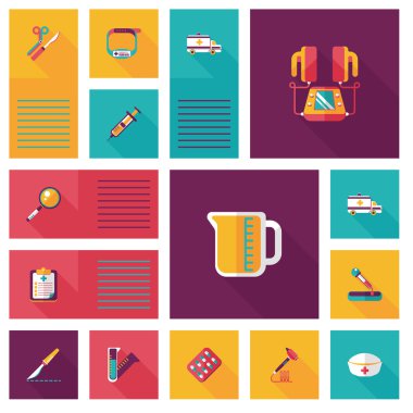 tıbbi düz UI arka plan, eps10