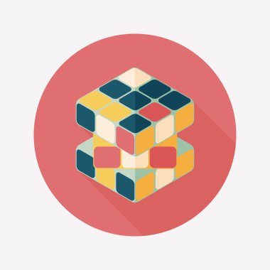 Uzun Gölge, eps10 ile tuğla oyuncak düz simgesi