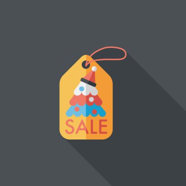 Uzun Gölge, eps10 ile Noel satış düz simgesi