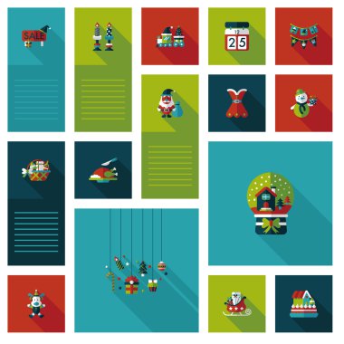 Merry christmas düz app kullanıcı arabirimi arka plan, eps10