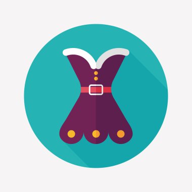 Uzun Gölge, eps10 ile yılbaşı kostüm düz simgesi