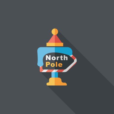 Uzun Gölge, eps10 ile işaret düz simgesi