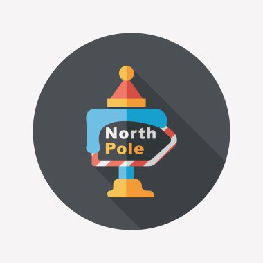 Uzun Gölge, eps10 ile işaret düz simgesi