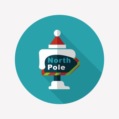 Uzun Gölge, eps10 ile işaret düz simgesi