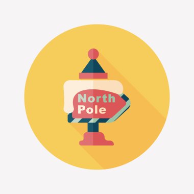 Uzun Gölge, eps10 ile işaret düz simgesi