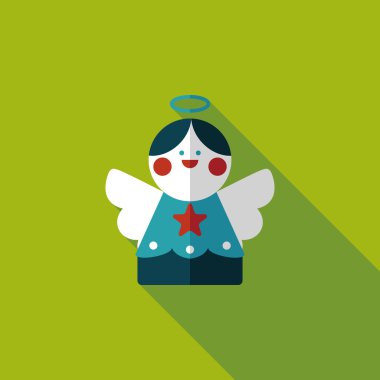 Uzun Gölge, eps10 melek düz simgesi