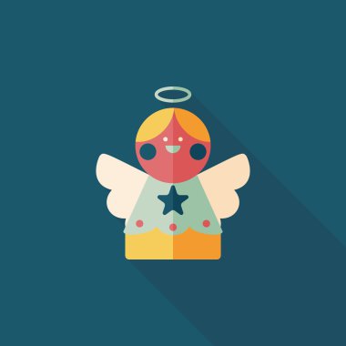 Uzun Gölge, eps10 melek düz simgesi