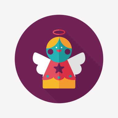 Uzun Gölge, eps10 melek düz simgesi