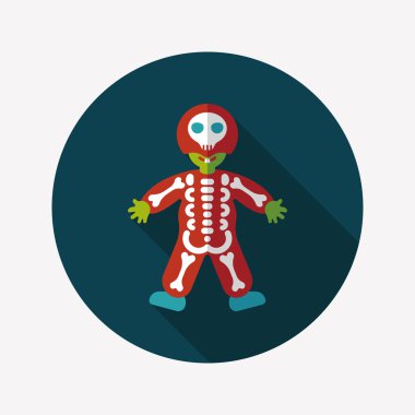 Uzun Gölge, eps10 ile iskelet düz simgesi