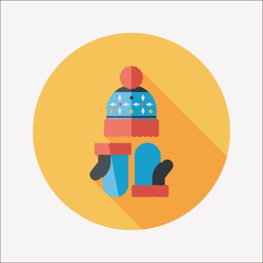 Uzun Gölge, eps10 ile Noel aksesuarlar düz simgesi