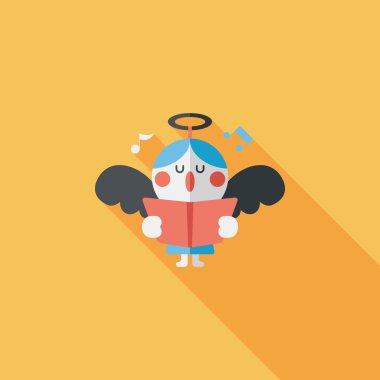 Uzun Gölge, eps10 melek düz simgesi