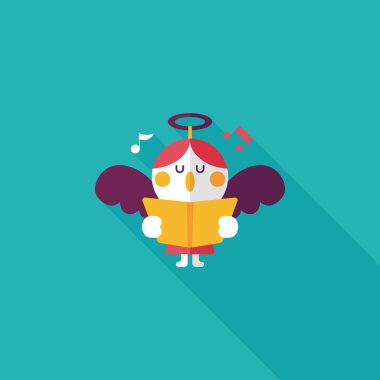 Uzun Gölge, eps10 melek düz simgesi