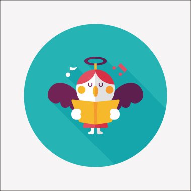 Uzun Gölge, eps10 melek düz simgesi