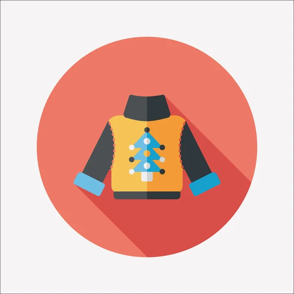 Jersey icono plano con sombra larga, eps10 — Vector de stock