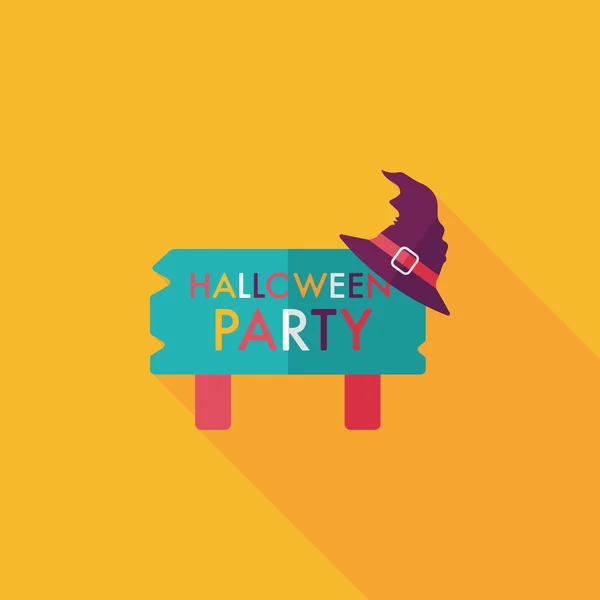 Halloween strany ploché ikony s dlouhý stín, eps10 — Stockový vektor