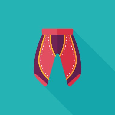 Uzun Gölge, esp10 ile bisiklet şort düz simgesi