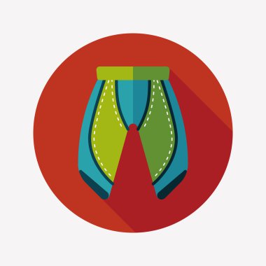 Uzun Gölge, esp10 ile bisiklet şort düz simgesi