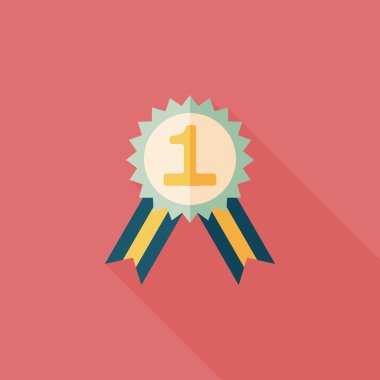 Uzun Gölge, eps10 ile düz simgesi Madalyası