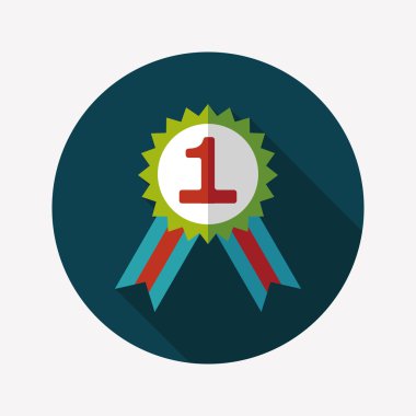 Uzun Gölge, eps10 ile düz simgesi Madalyası