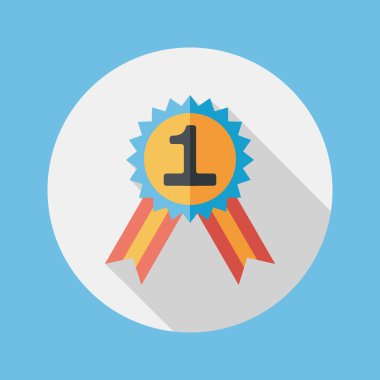 Uzun Gölge, eps10 ile düz simgesi Madalyası