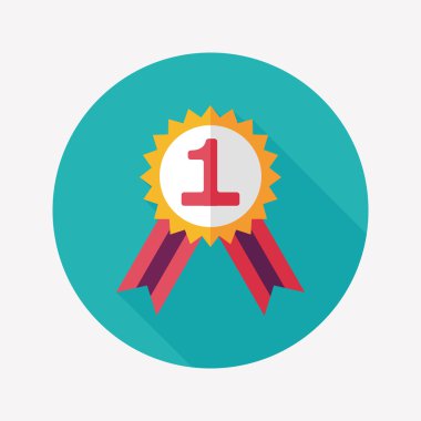 Uzun Gölge, eps10 ile düz simgesi Madalyası