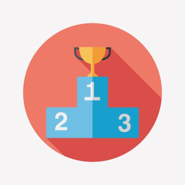 Uzun Gölge, eps10 ile kupa bardak düz simgesi