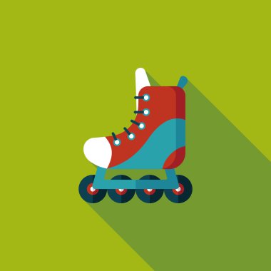 Uzun Gölge, eps10 ile paten düz simgesi