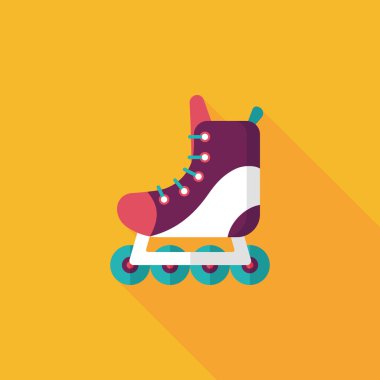 Uzun Gölge, eps10 ile paten düz simgesi