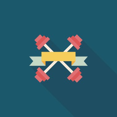 Uzun Gölge, eps10 ile Halter bayrakları düz simgesi