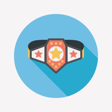 Uzun Gölge, eps10 ile Şampiyonluk kemeri düz simgesi