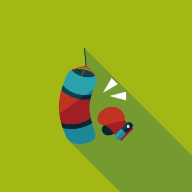 Uzun Gölge, eps10 ile düz simgesi boks