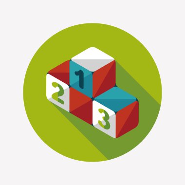 Uzun Gölge, eps10 ile kazanan podyum düz simgesi