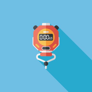 Uzun Gölge, eps10 ile kronometre düz simgesi