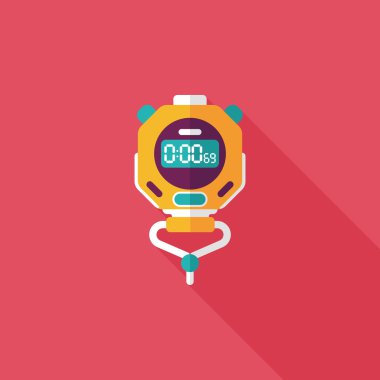 Uzun Gölge, eps10 ile kronometre düz simgesi