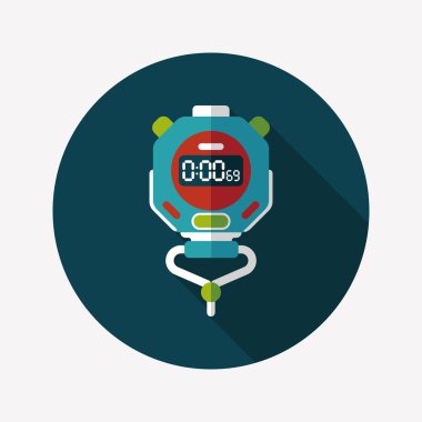 Uzun Gölge, eps10 ile kronometre düz simgesi