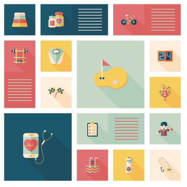 1 週間のコンセプトは、カラフルなシンボル