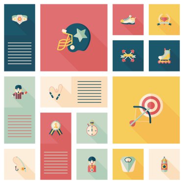 1 週間のコンセプトは、カラフルなシンボル