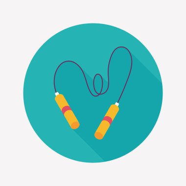 atlama ipi uzun gölge, eps10 düz simgesiyle