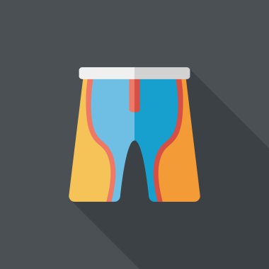 Uzun Gölge, eps10 ile bisiklet şort düz simgesi