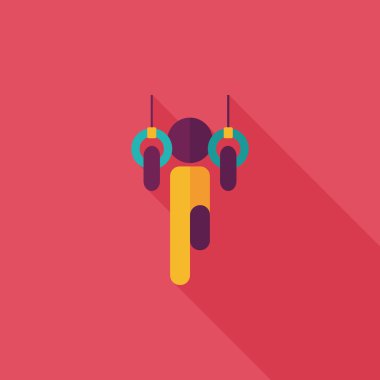 Yatay uzun gölge, eps10 ile düz simgesi bar asılı boy