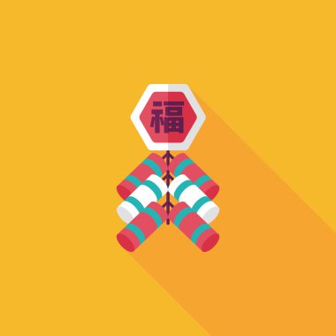 Çin yeni yılı düz simgesi, eps10, Çince festival couplets zekâ