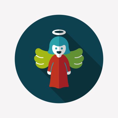 Uzun Gölge, eps10 melek düz simgesi