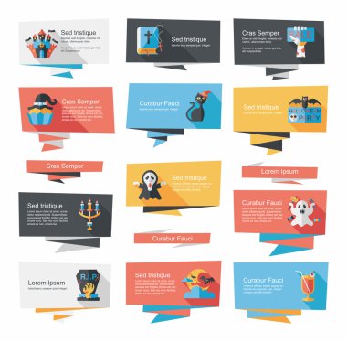 Cadılar Bayramı afiş düz arka plan belirleme