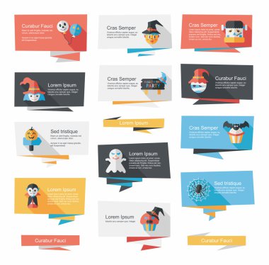 Cadılar Bayramı afiş düz arka plan belirleme