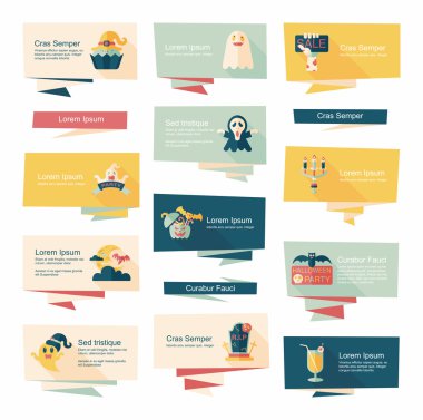 Cadılar Bayramı afiş düz arka plan belirleme