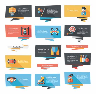 Spor düz banner arka plan ayarlamak